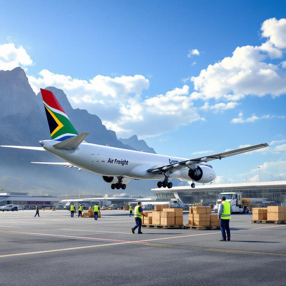 I need images for the following but it needs to be for a South African market, it needs to have more of a South Africa touchfeel to the images Air Freight