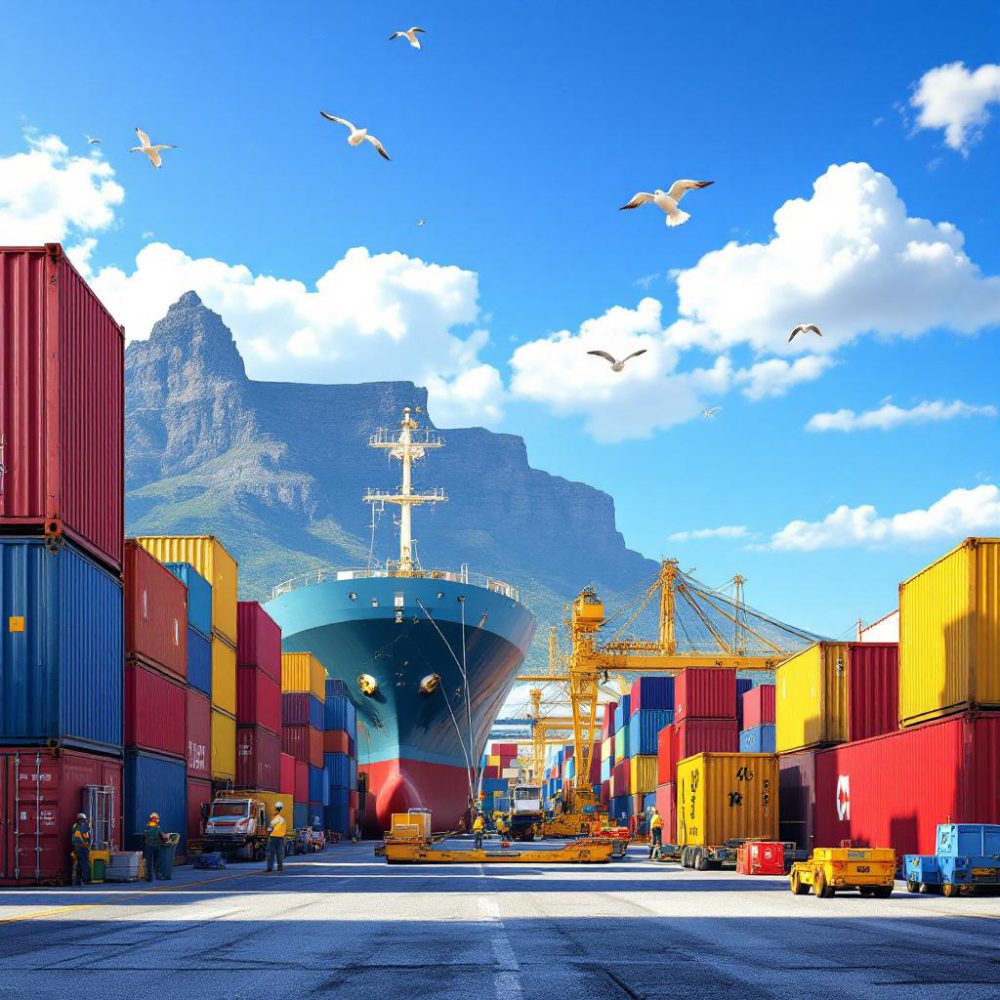I need images for the following but it needs to be for a South African market, it needs to have more of a South Africa touchfeel to the images Sea Freight